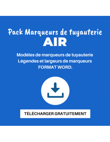 Marqueur Tuyauterie AIR - Fichier à télécharger