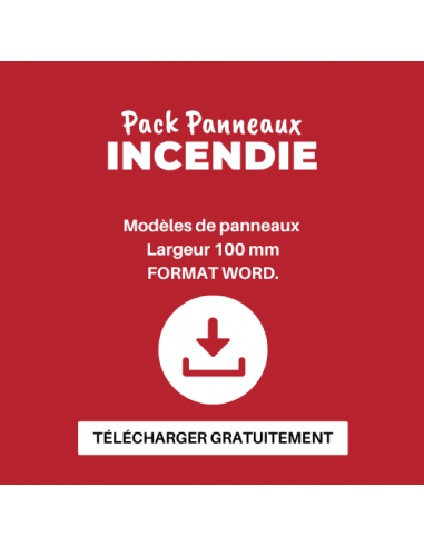 Panneaux INCENDIE - Fichier à télécharger